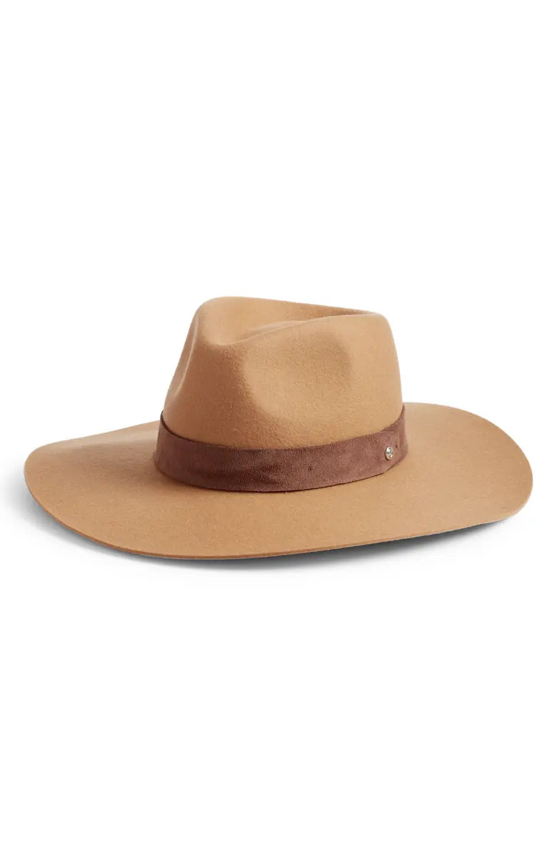 Wide Brim Felted Wool Fedora | Nordstrom | Nordstrom