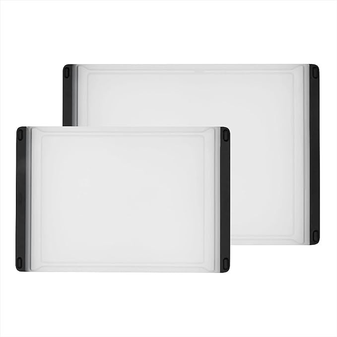 OXO Good Grips 2-Piece Cutting Board Set, Cutting Boards for Kitchen Prep, Non-Porous Double-Side... | Amazon (US)