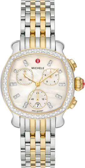 Lilou Diamond Chronograph Bracelet Watch, 34mm | Nordstrom