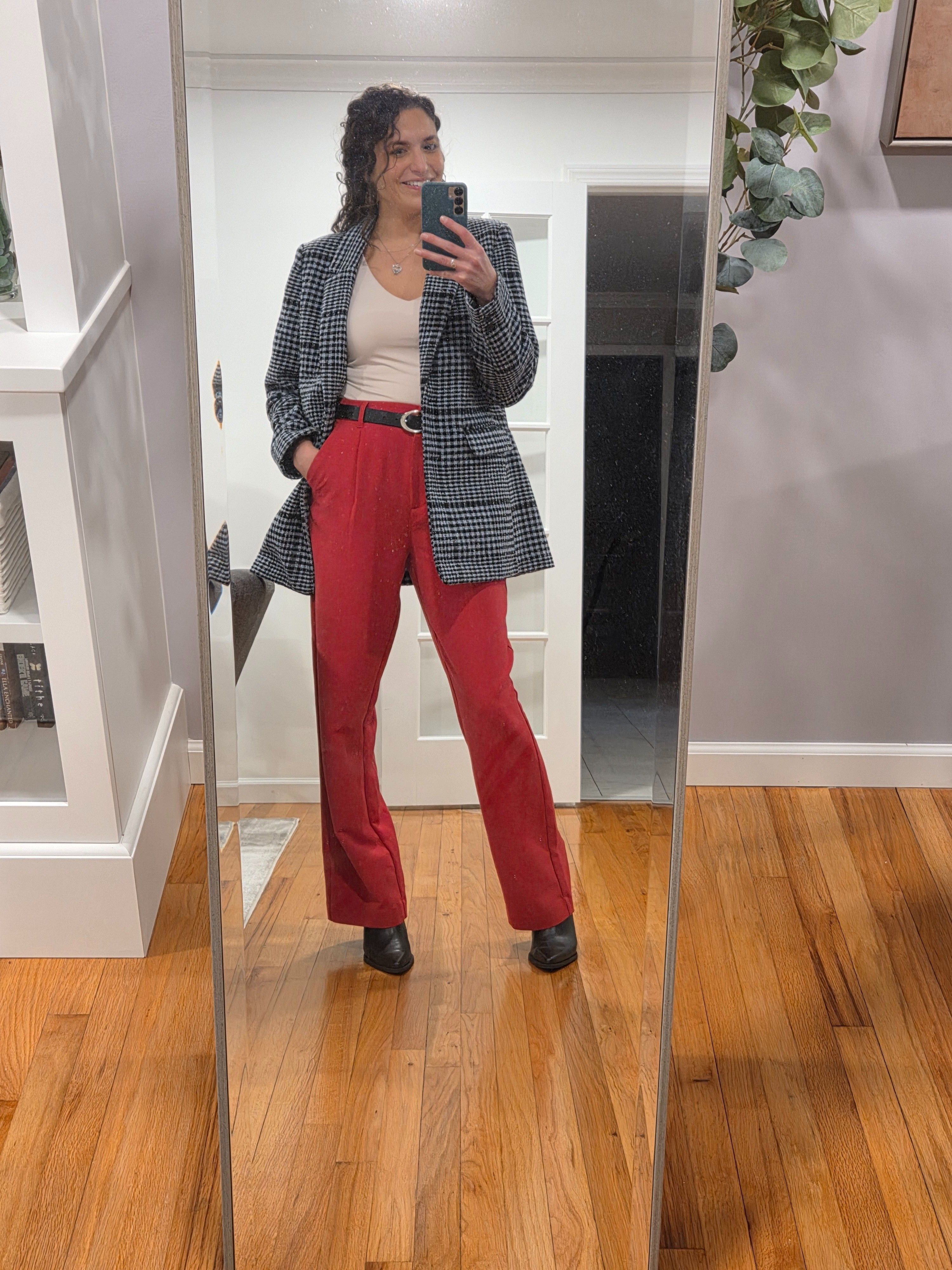 Love pairing a pale pink with red 

#LTKootd #LTKSaleAlert #LTKTall