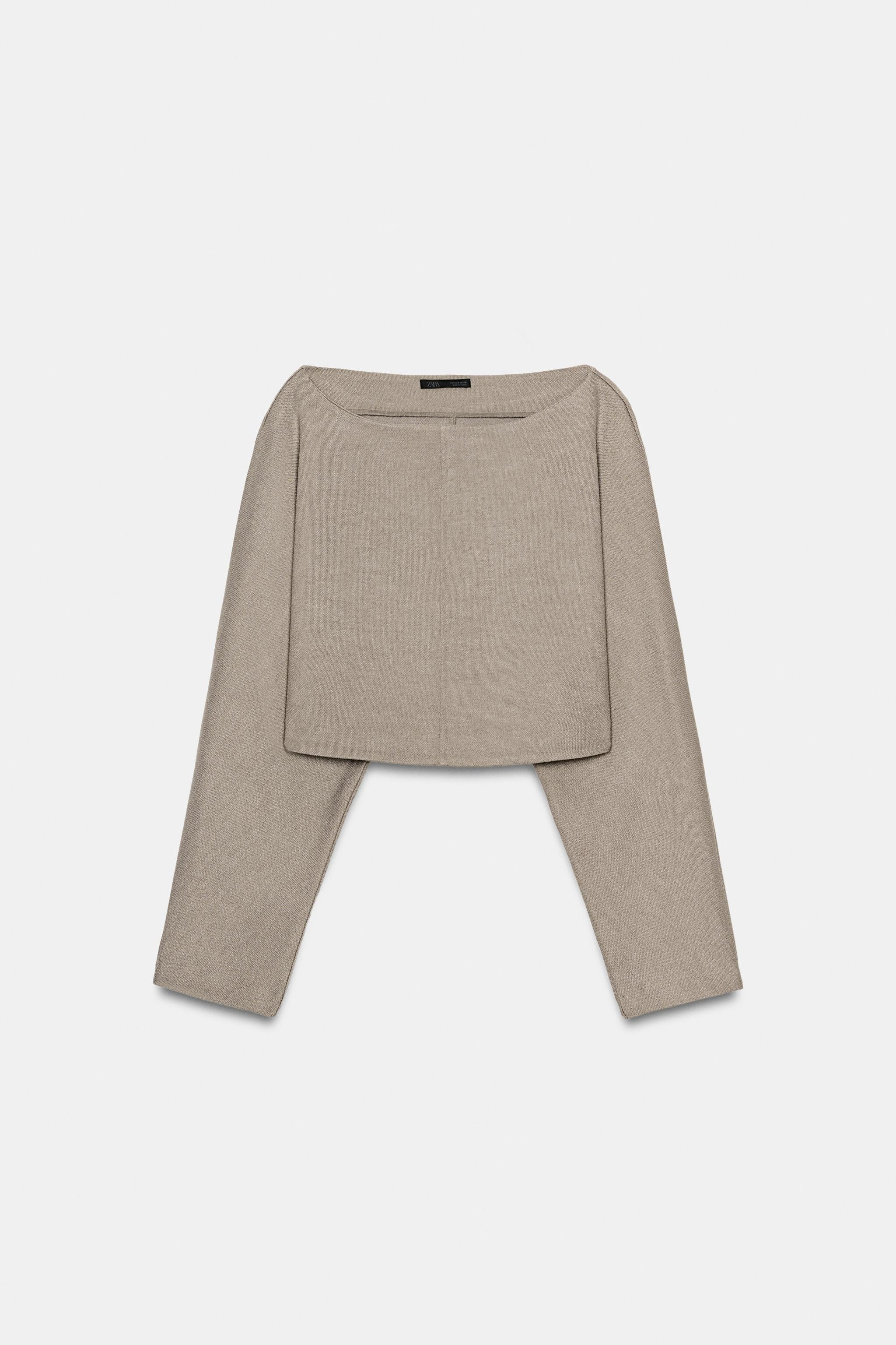 LONG SLEEVE CROP TOP | Zara UK