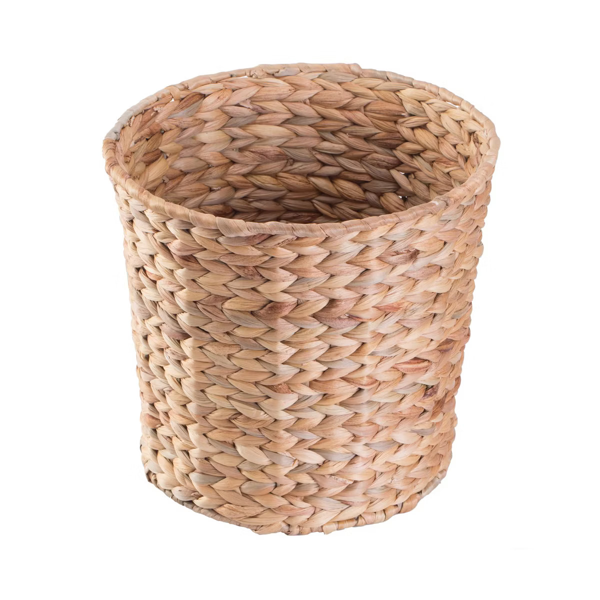 Wickerwise Natural Water Hyacinth Round Waste Basket - For Bathrooms, Bedrooms, or Offices | Target