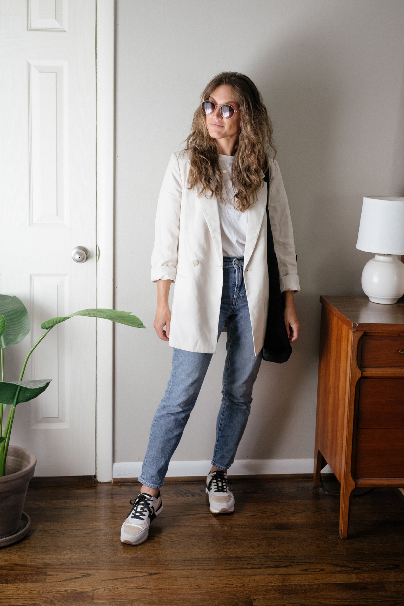 Wednesday’s Outfit 9/7

Blazer is sold out from H&M; linking a similar option. I take my smaller size in the denim (24P) Size up a half size in the sneakers. Bag is old from Everlane; similar linked  

#LTKSeasonal #LTKunder50 #LTKfit