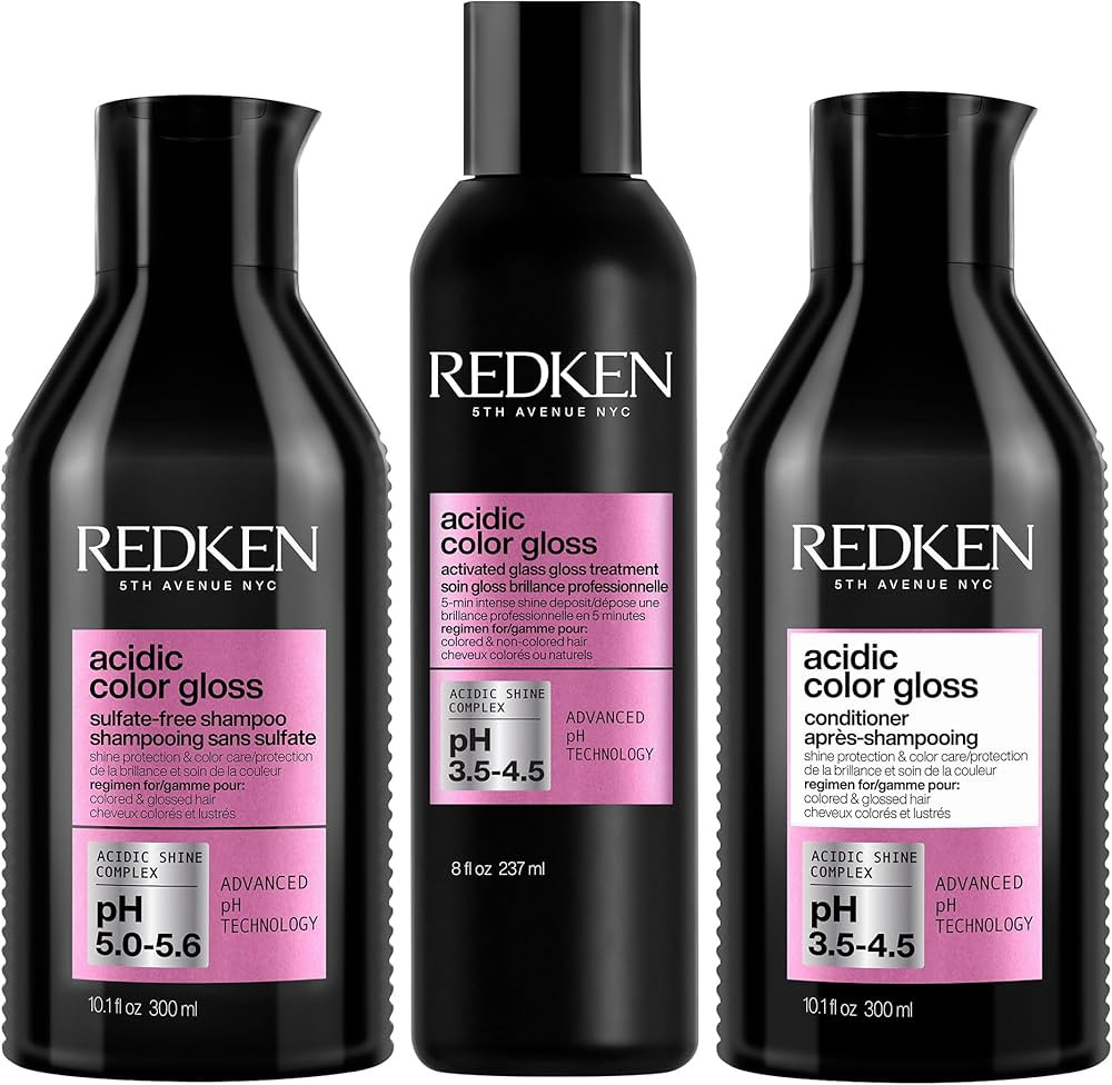 Redken Acidic Color Gloss Sulfate-Free Shampoo, Conditioner, and Glossing Treatment | With Citric... | Amazon (US)