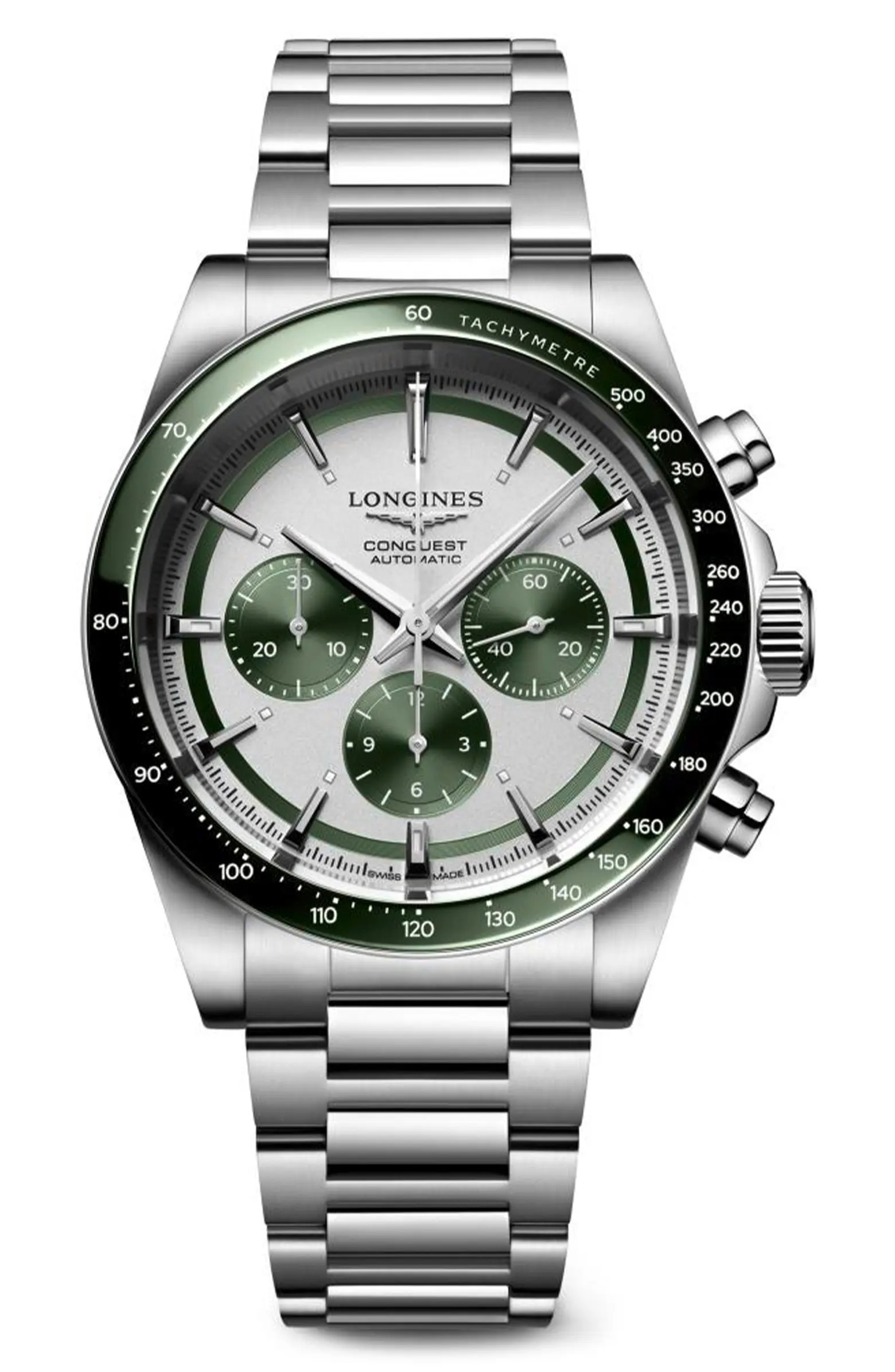 Longines Conquest Chronograph Bracelet Watch, 42mm | Nordstrom | Nordstrom
