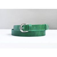 Leather Belt, Womens Leather Green Belt, Belt For Dresses, Genuine Belt Women | Etsy (US)