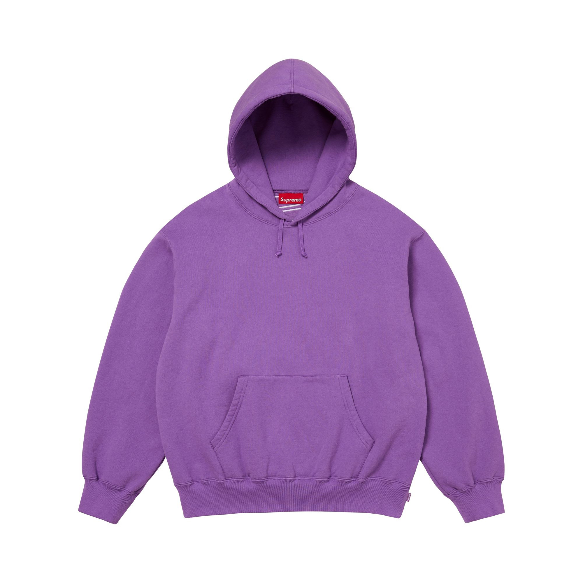 Supreme Satin Appliqué Hooded Sweatshirt 'Violet' | Purple | Men's Size L | GOAT