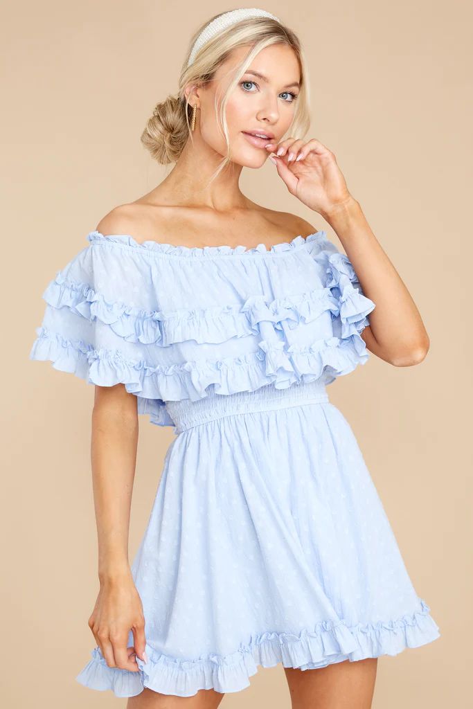 Undeniable Feelings Sky Blue Dress | Red Dress 