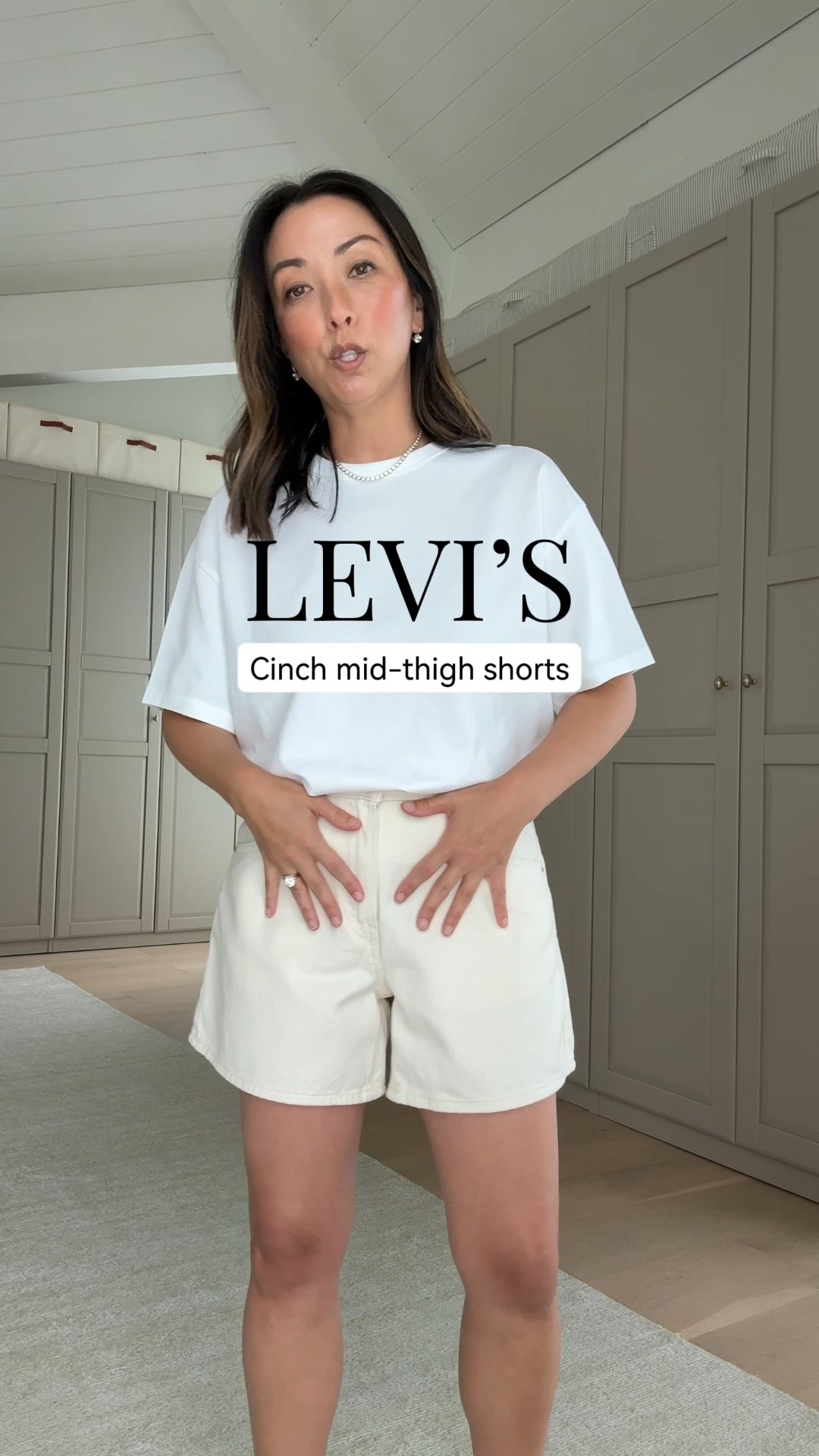 Love the soft denim, wide leg opening, and easy fit of these shorts. Also obsessed with this vintage tee - such a good basic at a great price point. Wearing a size 26 in the shorts and medium in the tee for a relaxed fit.

#LTKmomlife #LTKPetite