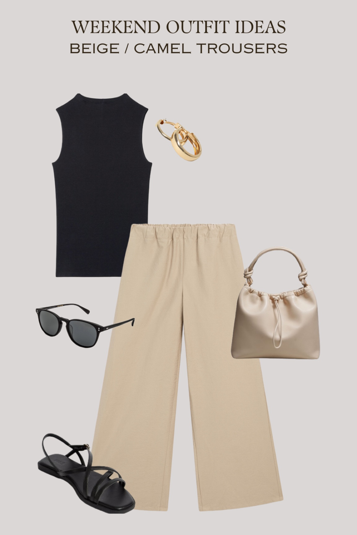 Relaxed Weekend outfit ideas with Camel pull-on trousers

#LTKstyletip #LTKspring #LTKsummer