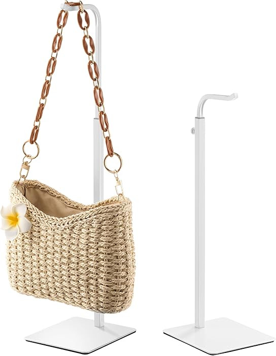 2 Pcs Purse Holder Handbag Display Stand: Hanger Rack Showing Bags, Purses, and Wreath, Adjustabl... | Amazon (US)