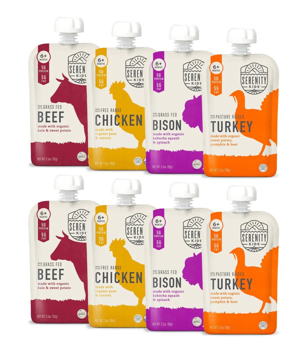 Meat Baby Food Pouch // Variety Pack // Serenity Kids® | Serenity Kids