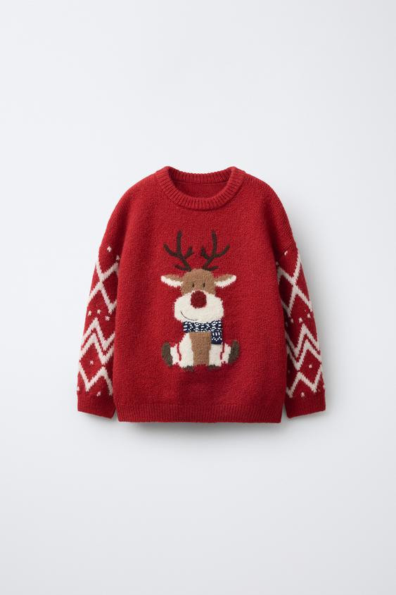 REINDEER KNIT JUMPER | Zara US