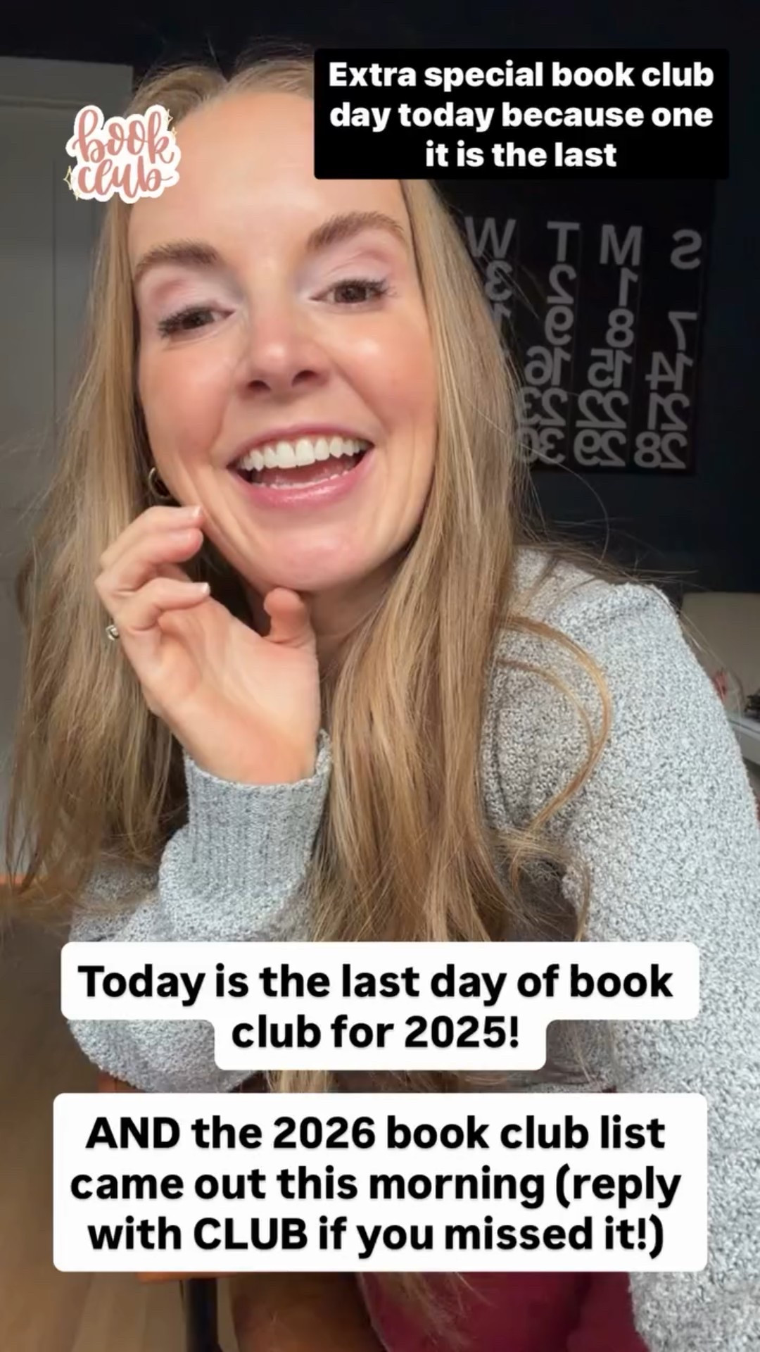 Today is the last day of book club for 2025! 

AND the 2026 book club list came out this morning (I’ve linked all the books below! )