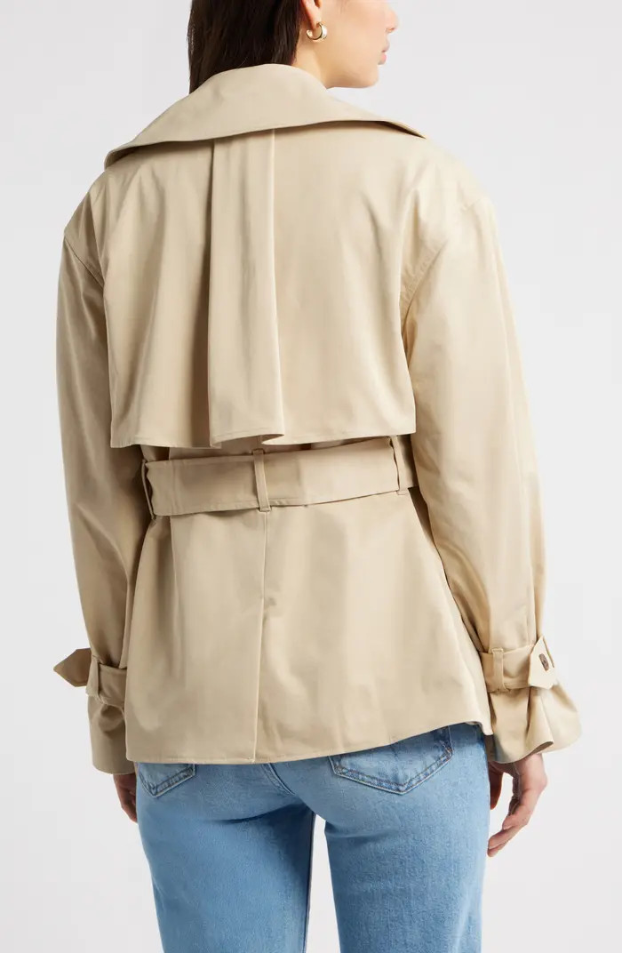 Exaggerated Crop Trench Coat | Nordstrom