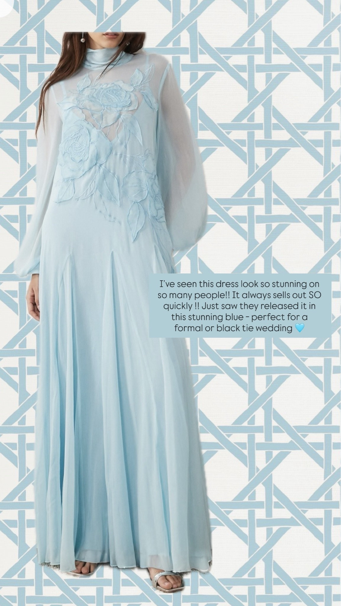 Formal or black tie dress with sleeves!