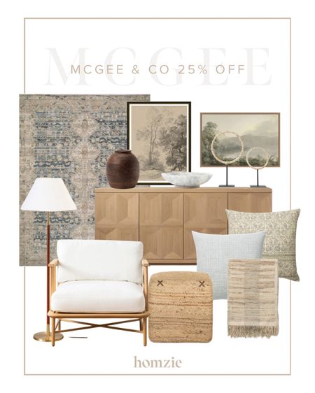 McGee & Co Presidents Day Sale! Rugs, art, accent chair, pillows, floor lamps, decorative objects, white oak console tables all on major sale! 

#LTKSpringSale #LTKhome #LTKsalealert