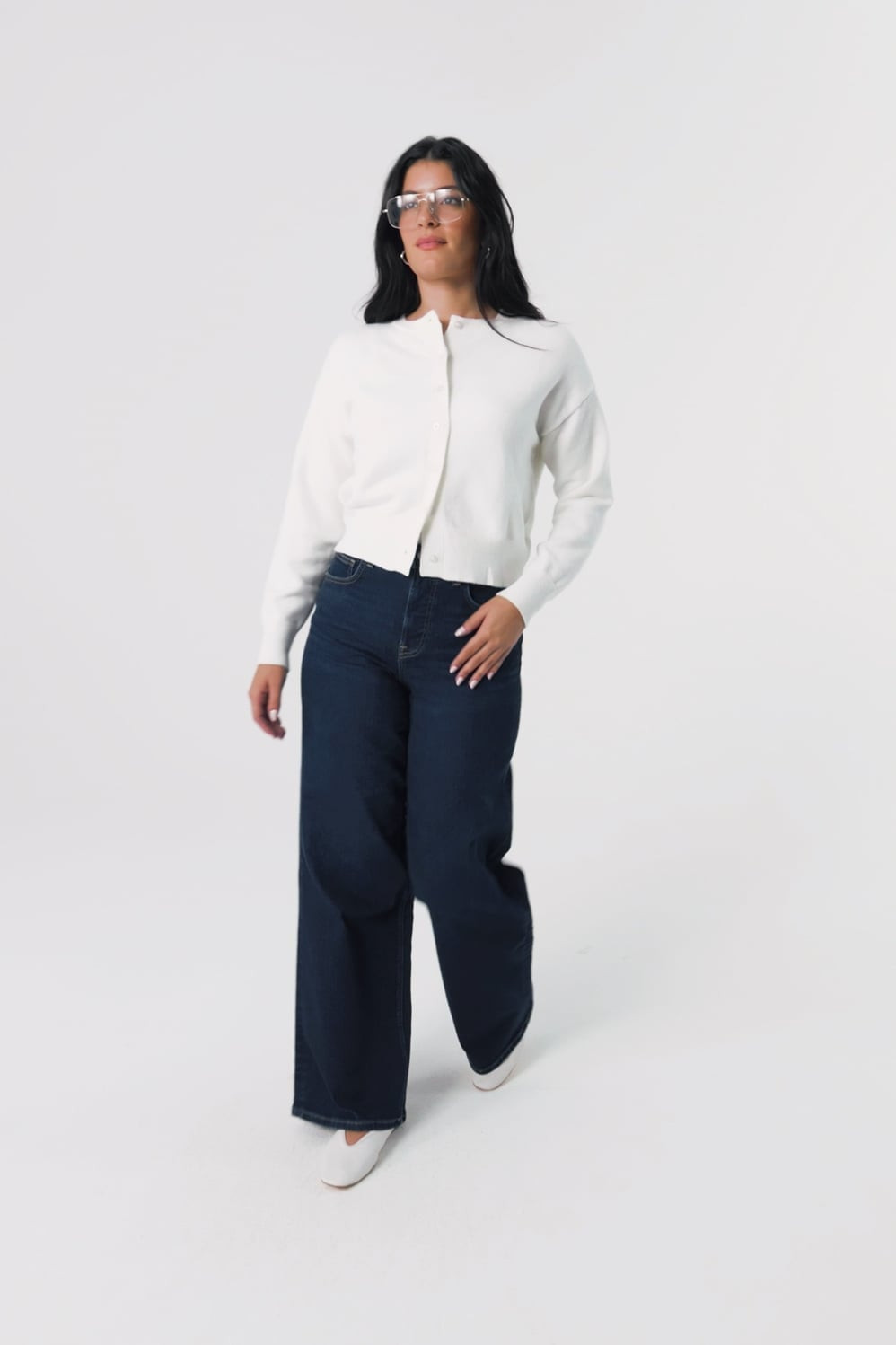 High Rise Wide Leg Jean | Fabletics