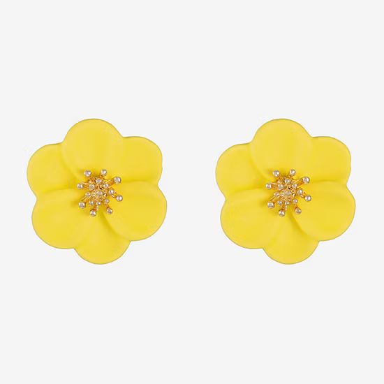 Liz Claiborne 19mm Flower Stud Earrings | JCPenney