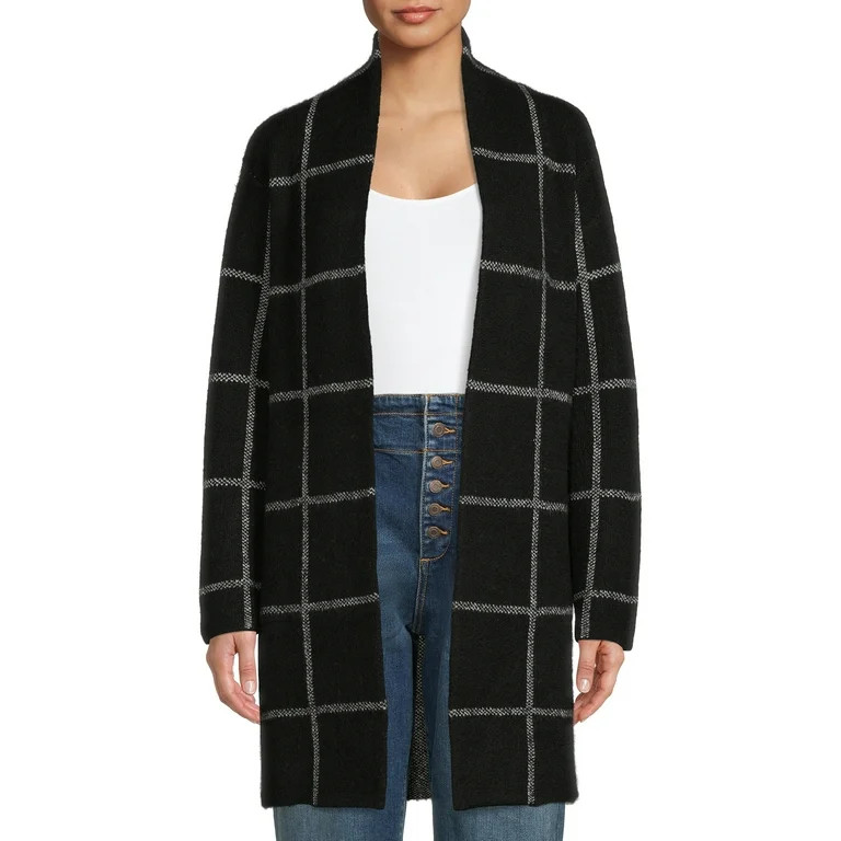Time and Tru Women's Open Front Long Sleeve Cardigan | Walmart (US)