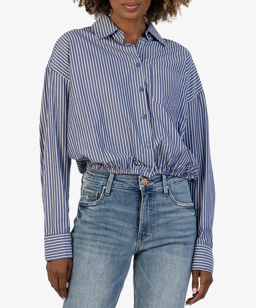 Presley Crop Button Down - Kut from the Kloth | Kut From Kloth