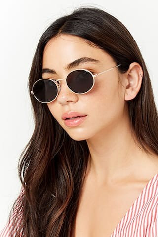 Metallic Oval Sunglasses | Forever 21 (US)