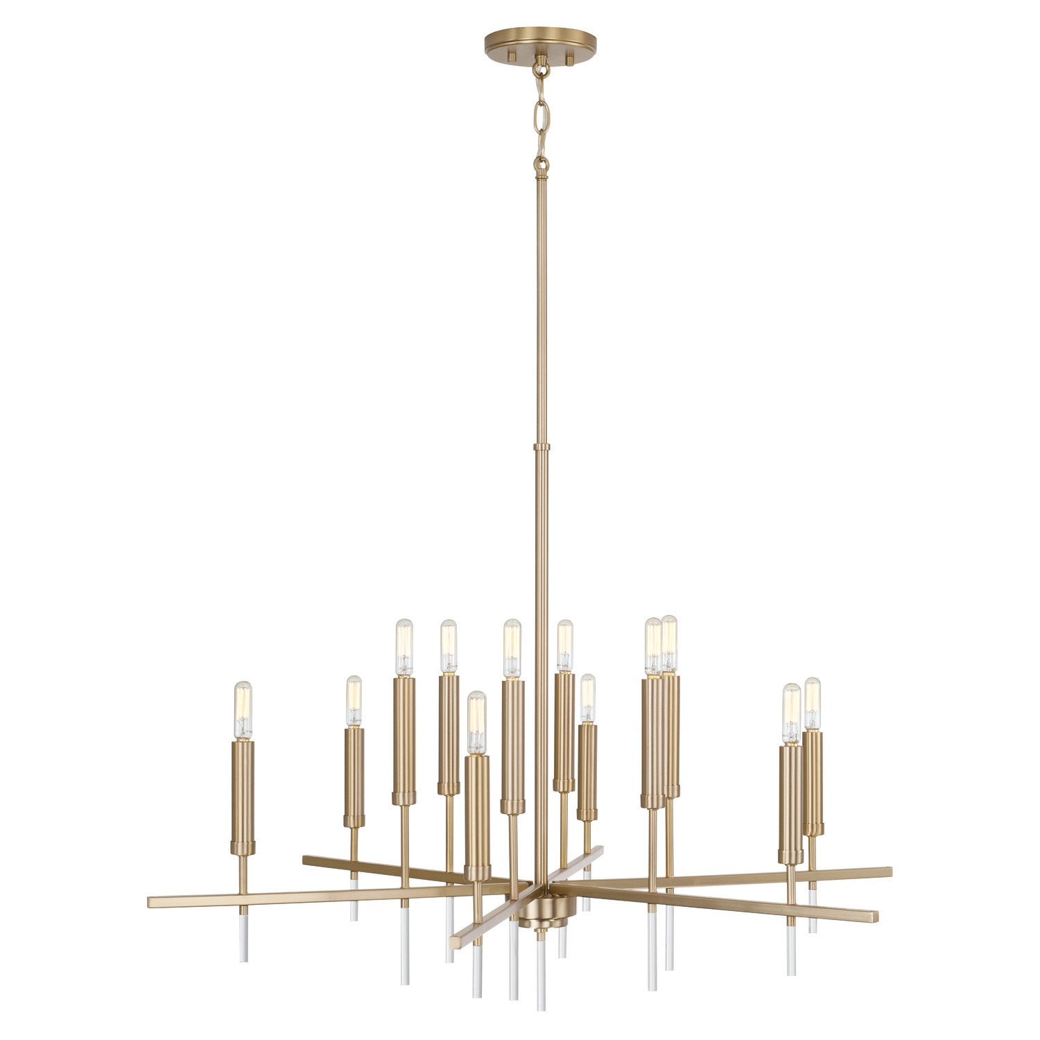 12 Light Chandelier In Mid-Century Modern Style-25 Inches Tall And 35 Inches Wide     -Traditiona... | Walmart (US)