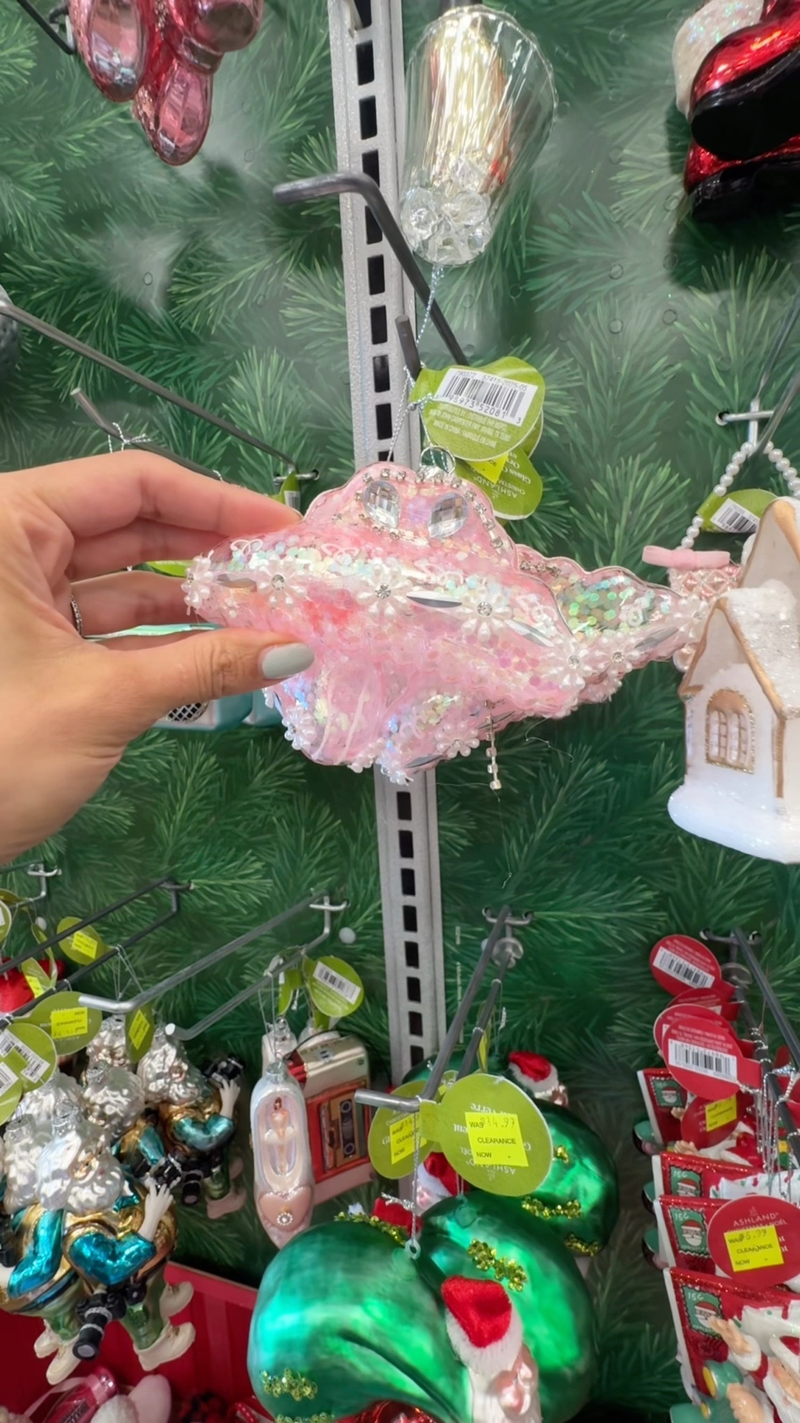 These ornaments are so me!!! 
A claw clip
Dumbbell 
Sneaker
Credit Card 
Yoga mat 🥰
Michaels has the cutest ornaments! 

#LTKSeasonal #LTKHome #LTKHoliday