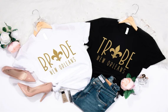 Bride Tribe New Orleans Shirt Nola Bachelorette Party Outfit | Etsy | Etsy (US)