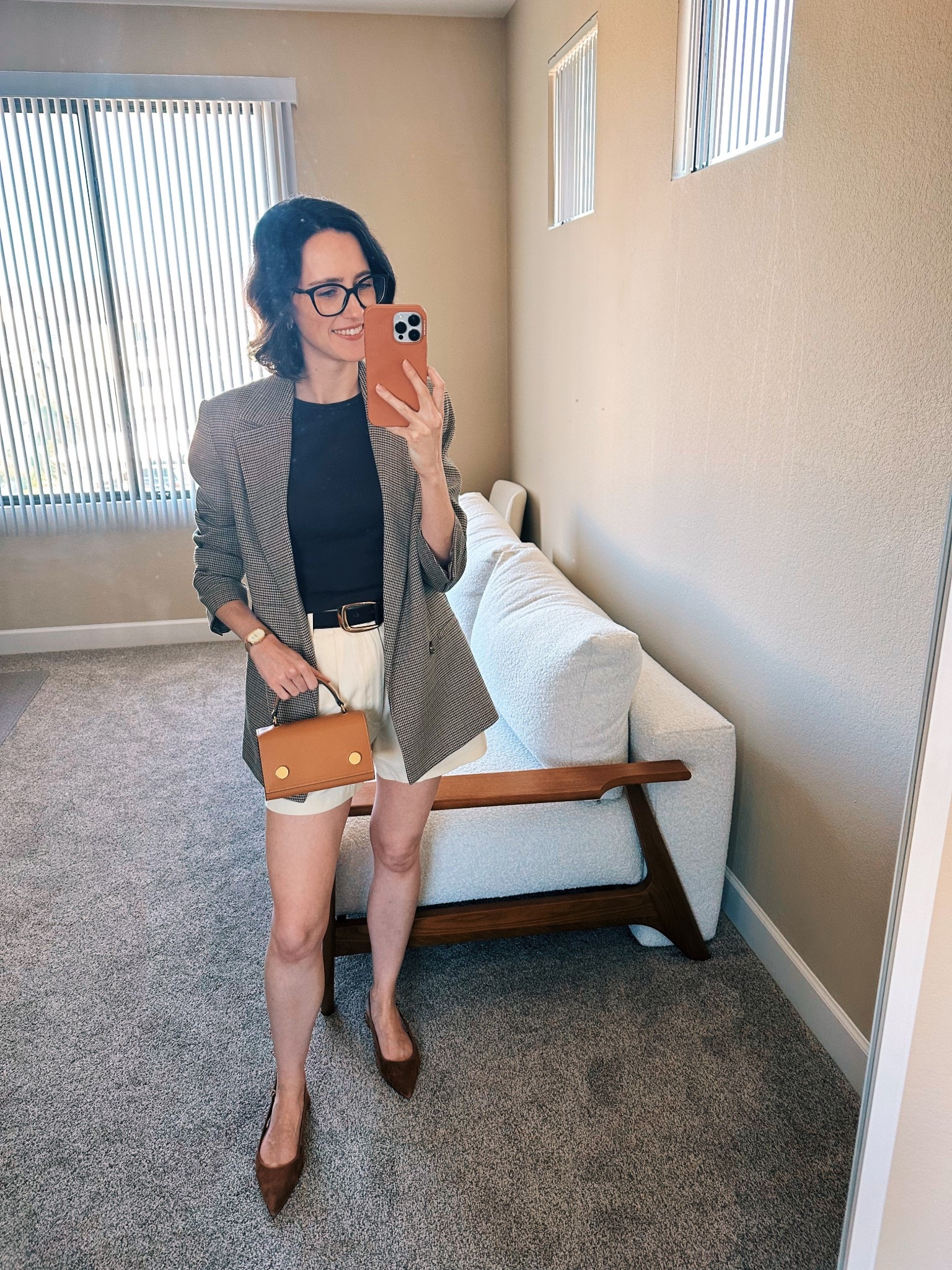 daily outfit 09.16 // I love this blazer & shorts combo for a fall outfit 🍂 I pulled in various brown tones to mix it up! 

#LTKSeasonal #LTKStyleTip #LTKFallSale