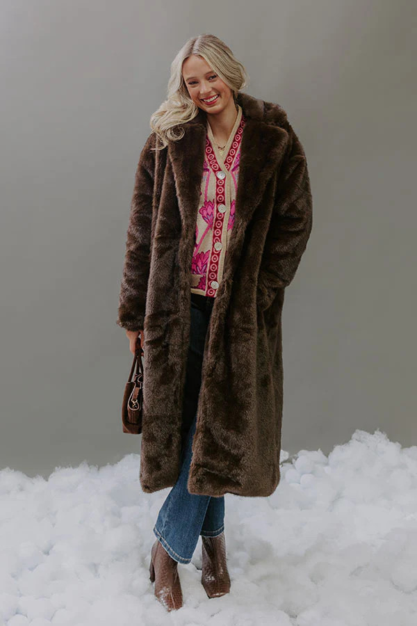 Uptown Allure Plush Faux Fur Coat | Impressions Online Boutique