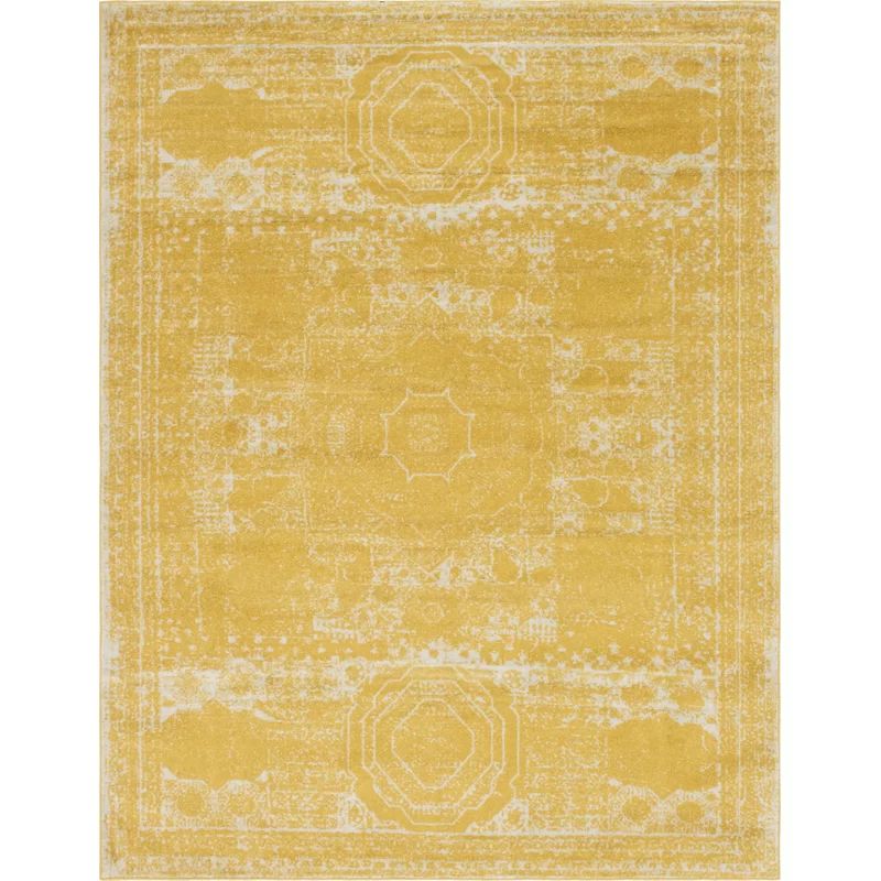 Pat Oriental Yellow Area Rug | Wayfair North America