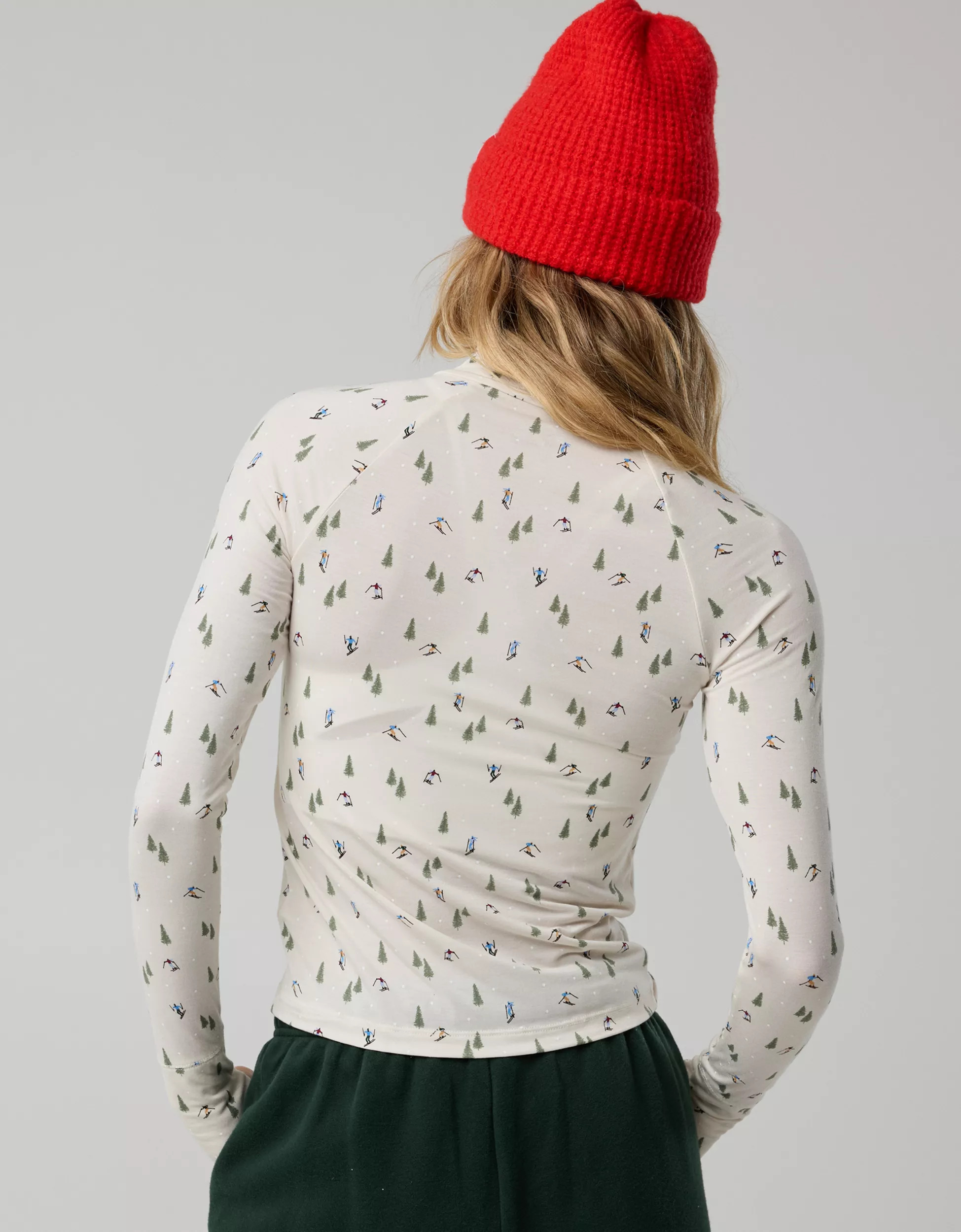 OFFLINE By Aerie Thumbs Up Long Sleeve Turtleneck Shirt | Aerie