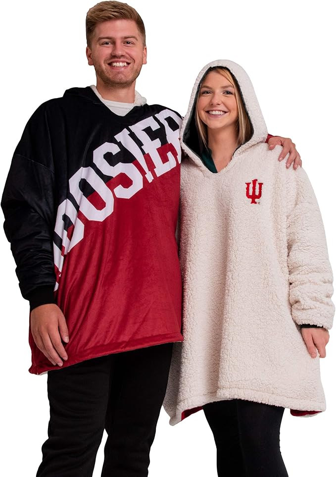 FOCO NCAA unisex-adult Ncaa Reversible Oversized Sherpa Hoodie Sweatshirt Hoodeez | Amazon (US)