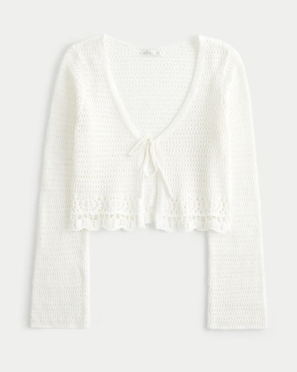 Women's Crochet-Style Cover Up Top | Women's Swimwear | HollisterCo.com | Hollister (US)