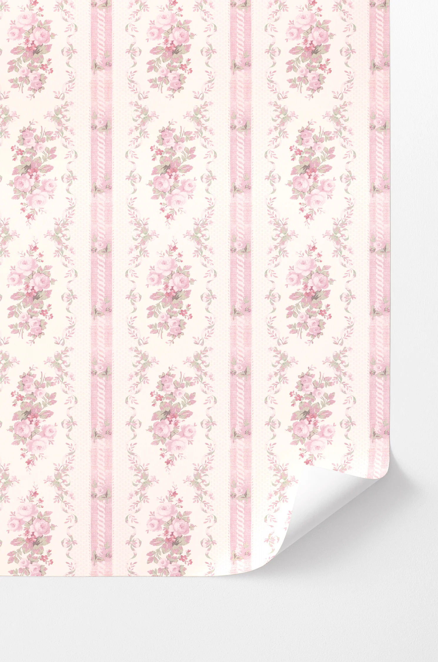 Pink Parfait Peel and Stick Wallpaper | LoveShackFancy