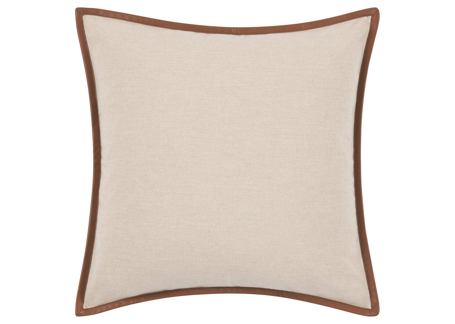 Lois Cotton Pillow 20x20 Ivory/Tan | Urban Barn
