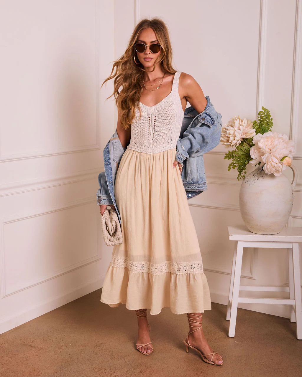 Fine Romance Color Block Midi Dress | VICI
