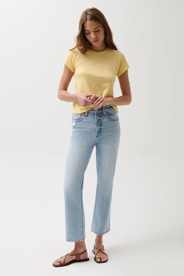 Ally High Rise Ankle Boot Jean - Misted Eve | Pistola Denim