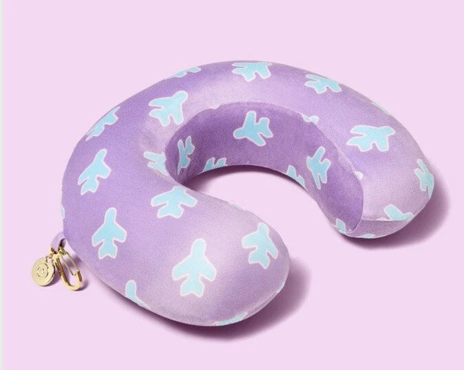 Stoney Clover Lane x Target Travel pillow purple/blue Airplanes NWT | eBay US