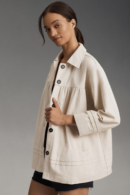 Maeve Collared Swing Jacket | Anthropologie (US)