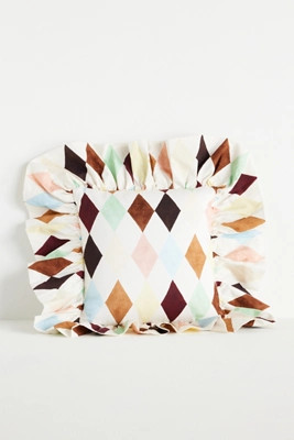 Damson Madder Cotton Printed Pillow | Anthropologie (US)