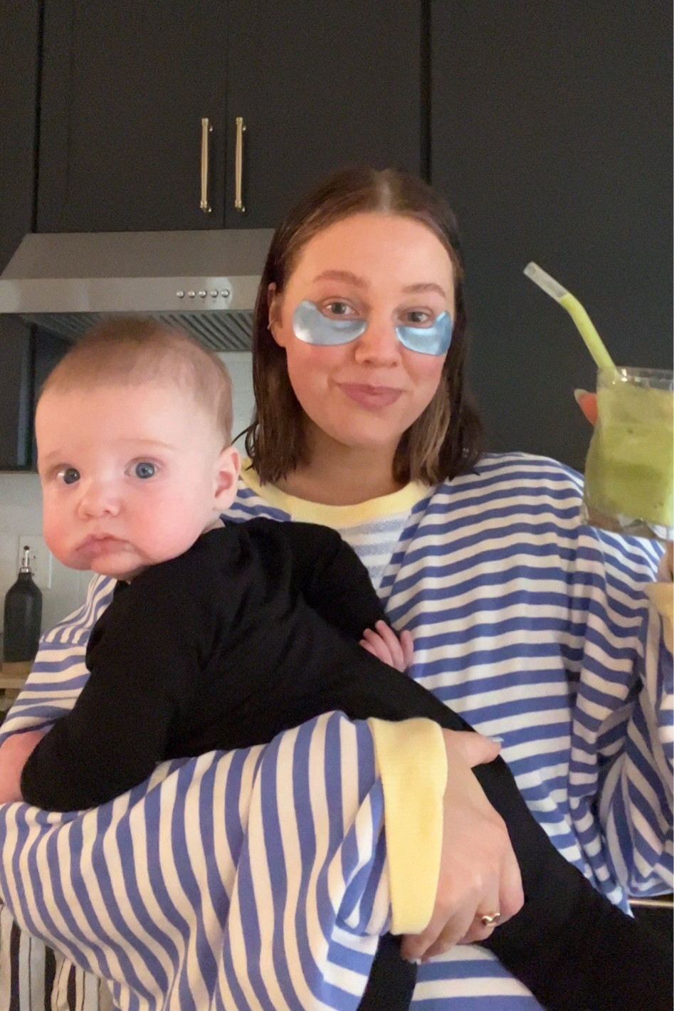 Size down in shirt it’s super soft and cute and oversized - this color isn’t online right now but other fun colors. Size small!! Eye patches come down to less than $1 each 👌🏼