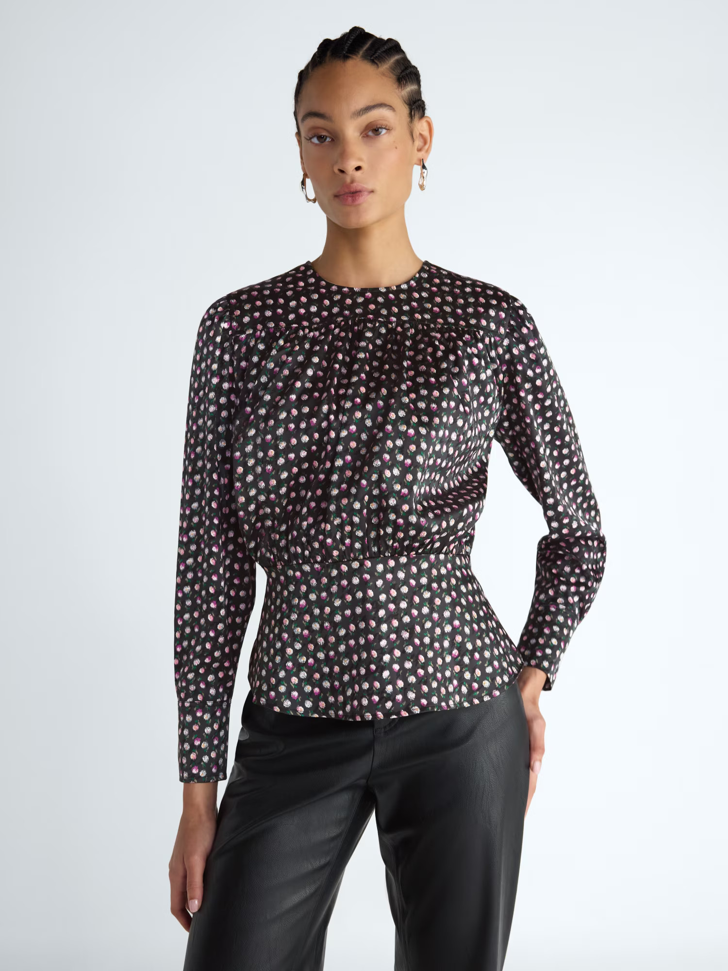 Scoop Women's Shirred Front Blouse, Sizes XS-XXL | Walmart (US)