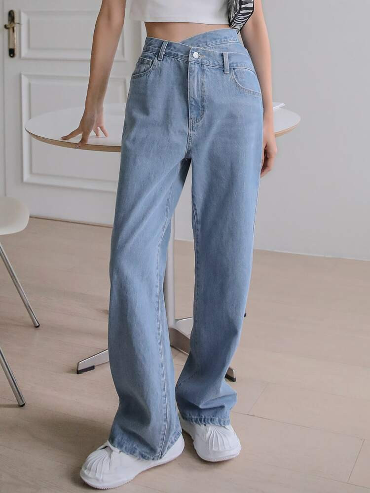 DAZY High Waist Wide Leg Jeans | SHEIN