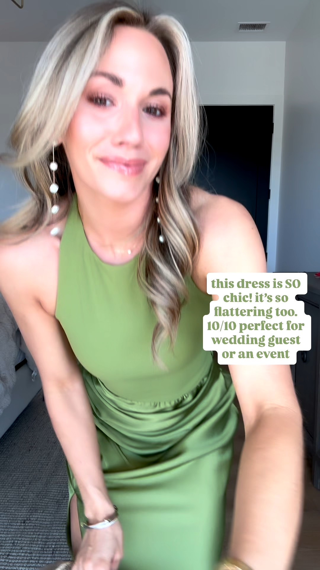 Abercrombie BOGO 50% off sale! Wearing my true size xs regular. This dress is stunning!!!! Perfect for a spring wedding or spring event! 

#LTKPetite #LTKSaleAlert #LTKWedding
