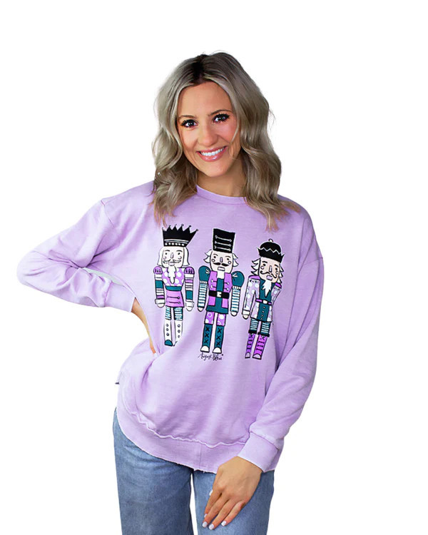 Nutcracker Lilac High-Low Pullover | August Bleu