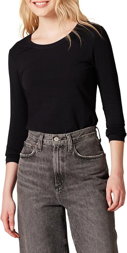 Amazon Essentials Women's Classic-Fit Long-Sleeve Crewneck T-Shirt (Available in Plus Size) | Amazon (US)