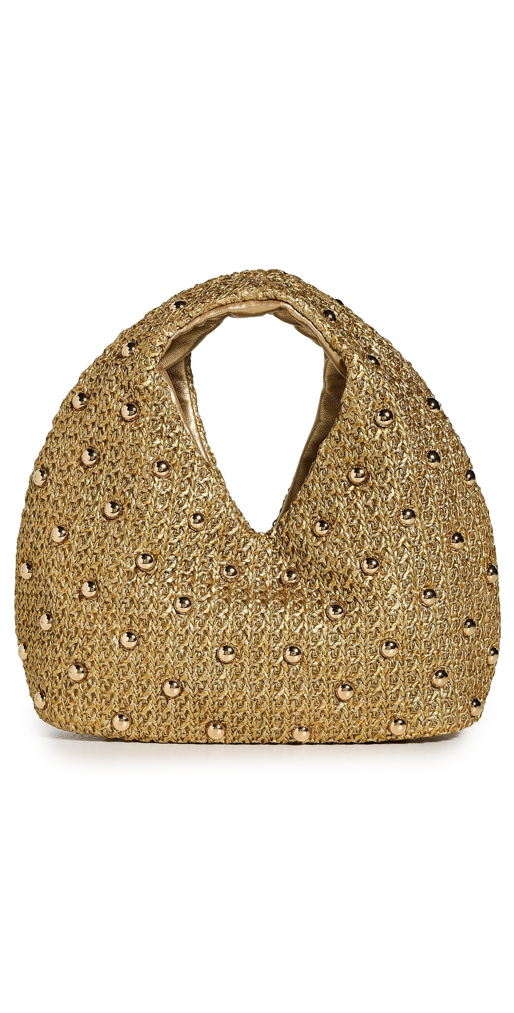 Dolce Vita Studded Raffia Bag Gold One Size | Shopbop
