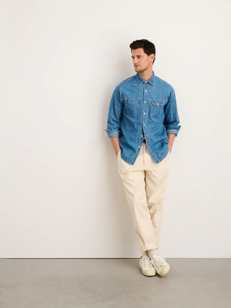 Work Shirt in Washed Denim | Alex Mill